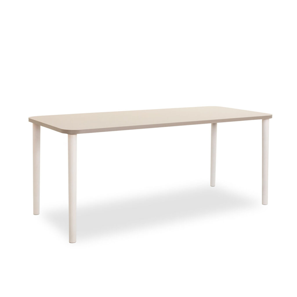Verso-pöytä, 150x80 kansi Oyster Grey 7929, puujalka koivu K1